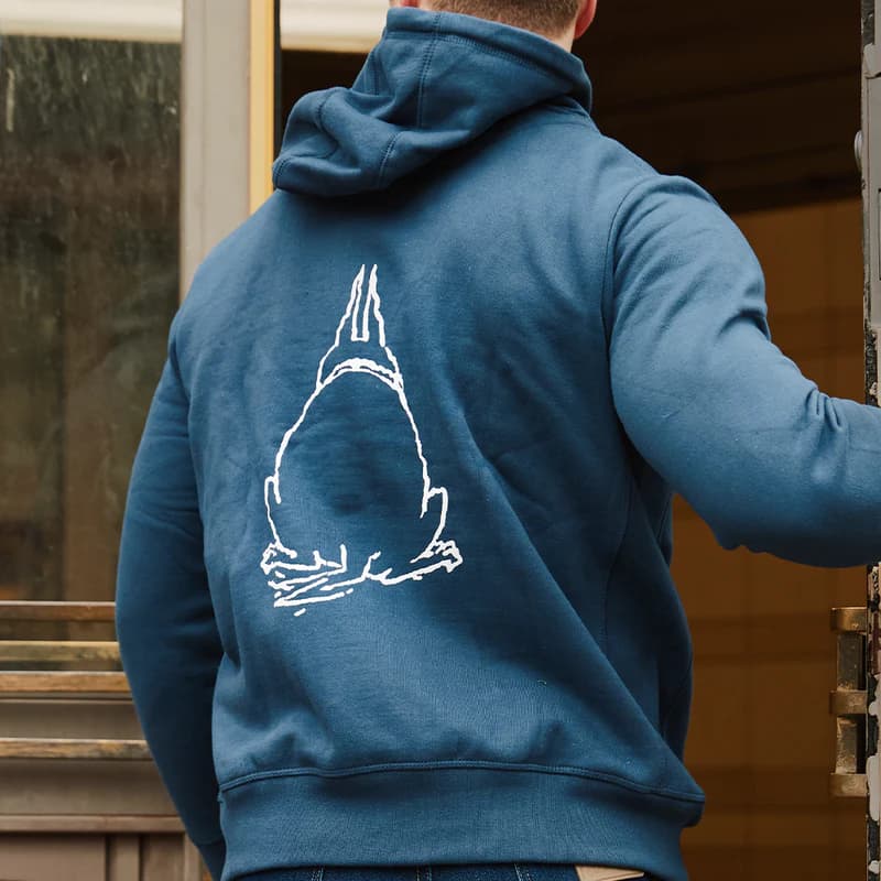 George Booth's Loyal Hound Hoodie in Navy