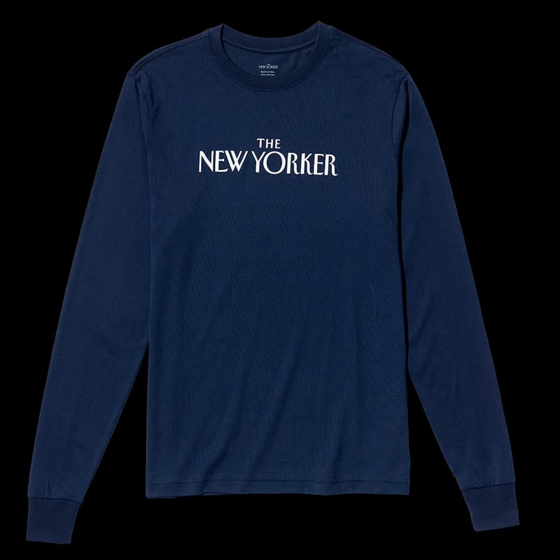 Rea Irvin's Classic Long-Sleeve T-Shirt in Navy